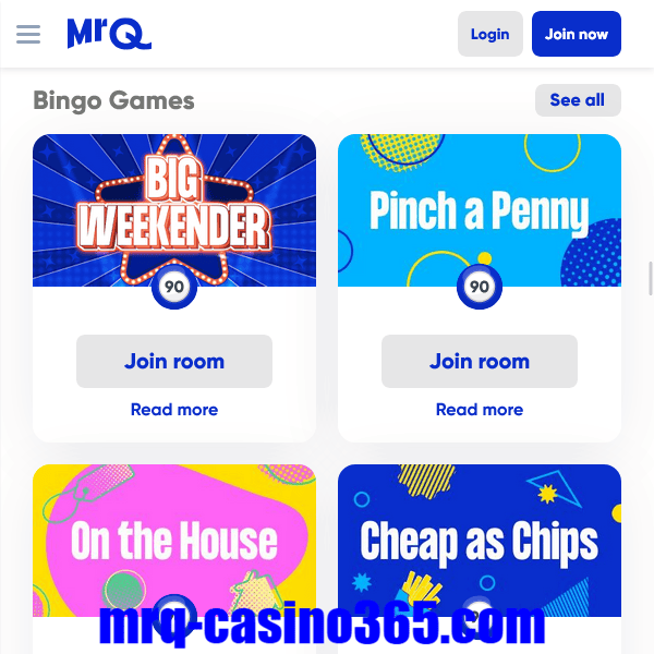 MrQ Casino Jackpot Games